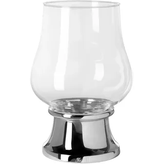 Fink Windlicht PALINA Aluminium/Edelstahl/Glas Silber