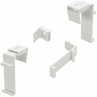 LIEDECO Klemmträger für Klemmfix-DUO-Rollo, weiß