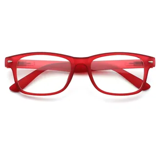 De Tomaso Unisex 524-3 Lesebrille Brillen, Lesehilfe, rot, One Size