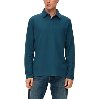 s.Oliver Herren Poloshirt Langarm Blue Green S