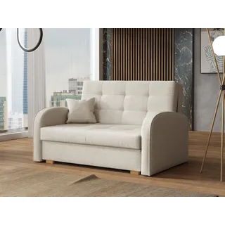 Mirjan24 Schlafsofa Viva Gold II mit Bettkasten 2-Sitzer Beige