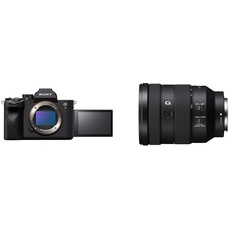 Sony α 7 IV | Spiegellose Vollformatkamera (33 MP, Echtzeit-Autofokus, 10 BPS, 4K60p, neigbarer Touchscreen, Z Akku), Schwarz & FE 24-105mm f/4 G OSS | Vollformat, Standardzoomobjektiv (SEL24105G)