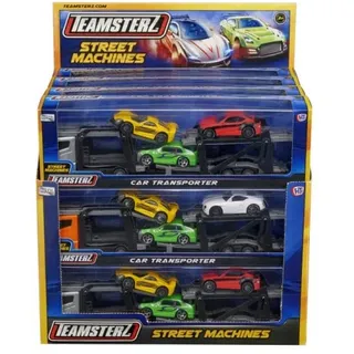 Street Machines TEAMSTERZ 1373621 p48 mix Autotransporter mit Rennwagen Preis pro 1 Stück