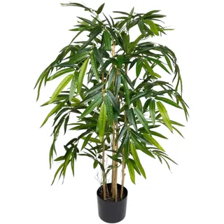 Thai-Bambus 180cm LA Kunstbaum, Dekobaum Kunstpflanzen künstlicher Baum Pflanzen Kunstbambus, Home Deko künstliche Pflanze, Deco Dekoration für Wohnzimmer Büro Badezimmer Schlafzimmer