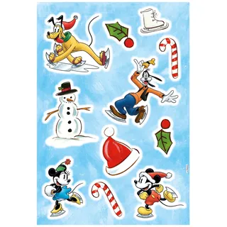 KOMAR »Mickey Ice Slide 50 x 70 cm« selbstklebend, Wandsticker, Kinderzimmer,