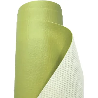 A-Express Premium Gekörnt Wasserdicht Kunstleder Gekörnt Lederimitat Texturiert Lederstoff Meterware - 500cm x 140cm (Pistazie)