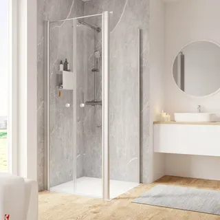 Schulte Garant 2.0 Duschtür rechts 90 x 200 cm Alu-Natur Klarglas