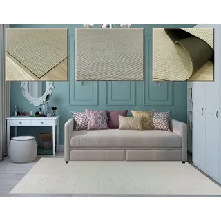 Tadi & Imperio1979 Geflochtener Vinyl-Teppich für Wohnzimmer, Küchenteppich, waschbar, Outdoor-Teppich, Küchenteppich