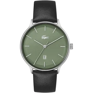 Lacoste Analog Quarzuhr für Herren mit Grünes Lederarmband - 2011225