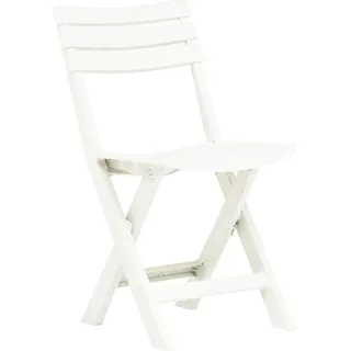 vidaXL Klappstühle, 2 Stück, Kunststoff, weiß - Weiß