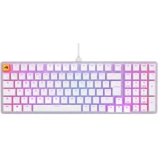 Glorious Gaming GMMK 2 Full Size (96%) – Mechanisches Gaming-Keyboard, Aluminiumrahmen, anpassbar, Doubleshot-Kappen, Fox Schalter, tastenweise RGB, Englisch QWERTY Layout - Weiß