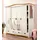 Schiebetürenschrank Konrad 202 x 207 x 64 cm Weiß