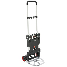 Magnacart 2-in-1 Sackkarre und Plattformwagen - Sackkarre Klappbar - Transportwagen Max. 137KG - Sackkarre Max. 80KG - für Umzug, Hausarbeiten und Einkäufe - Stahl/ Aluminium - Schwarz/Gelb