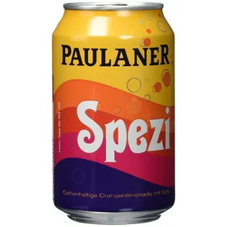 Paulaner Spezi Dose erfrischende Orangenlimonade mit Cola 330ml