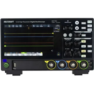 VOLTCRAFT DOV704 Digital-Oszilloskop 70 MHz 4-Kanal 1.25 GSa/s 50 Mpts 12 Bit Digital-Speicher