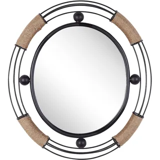 Beliani Wandspiegel Schwarz