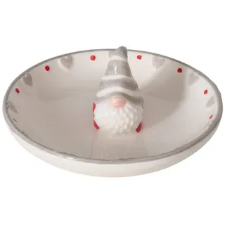 Boltze Home Teller mit Nikolaus, Ø11 cm,