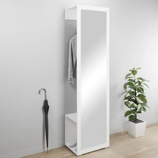 OTTO home Paris Garderobenschrank 50x35x190 cm weiß