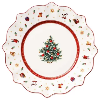 Villeroy & Boch Frühstücksteller 25 cm rot/weiß