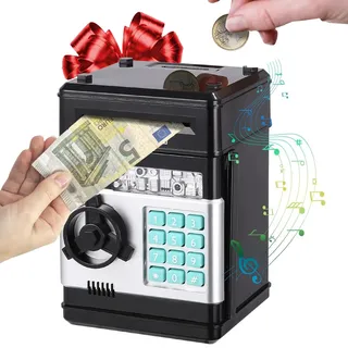 MyBank® | Spardose Elektronischer Safe für Kinder | Öffnung mit Geheimcode, um Münzen, Geldscheine und Lieblingsspielzeug zu verstecken | Kinderspiel Money Box | OriginalCup®