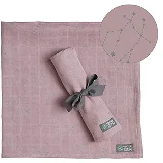 Winter & Bloom Filz Musselin 2er-Pack GOTS, 68 x 68 cm, Stella Pink