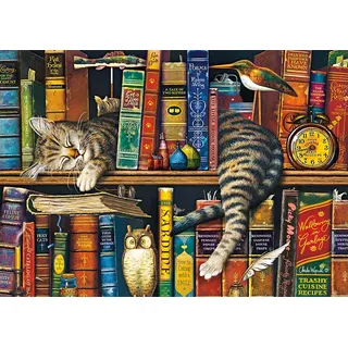 Schmidt Spiele Schmidt 59991 - Charles Wysocki, Katze, Frederick, der Literat, Puzzle, 1000 Teile
