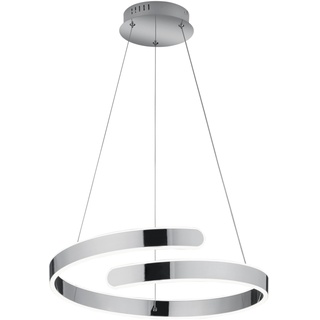 rl live your light Reality Leuchten LED-Pendelleuchte Parma Alu, Eisen, Stahl & Metall Silber Chrom