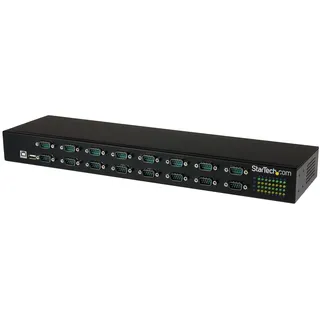 Startech ICUSB23216FD 16-Port-USB-auf-Seriell-Adapter-Hub schwarz