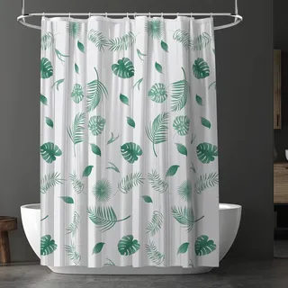 URAQT Duschvorhang, Anti-schimmel Wasserdicht Schnelltrocknend Duschvorhänge, Waschbar PEVA Shower Curtains 180x180 cm mit 12 Duschvorhangringen, Badewanne Shower Curtain(D)