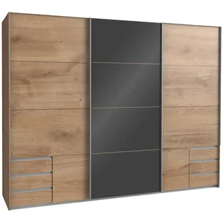WIMEX Schwebetürenschrank Valencia 270 x 210 x 65 cm Beige/Grau