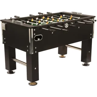 Bandito Kickertisch Profi Soccer Deluxe,braun,schwarz,Eiche-grau,massiver und robuster 80 kg Fußballtisch,Stabiler Tischfußball für Jugendliche und Erwachsene,Turnier-Tischkicker mit Getränkehalter