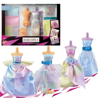 HARUMIKA 40445 Modedesign für Kinder - Basteln Sie Ihre eigenen Laufsteg-Looks mit diesem kreativen Set, Doppeltorso, verträumtes süßes Braut-Set, enthält wiederverwendbare Schaufensterpuppen, Stoff