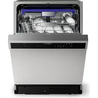 Klarstein Verosteel Geschirrspüler 60cm Unterbau - 14 Plätze, 9 Programme, 42 dB, A , AquaStop, Kindersicherung, Edelstahl, Spülmaschine Unterbau - Silber