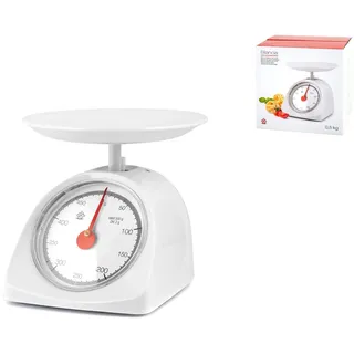 HOME Mechanische Küchenwaage, weiß, 0,5 kg