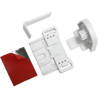 GARDINIA EASYFIX EF-1 für Fenster mit Gummidichtung, Weiß