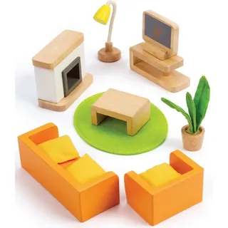HaPe Puppenhaus-Möbel Wohnzimmer bunt