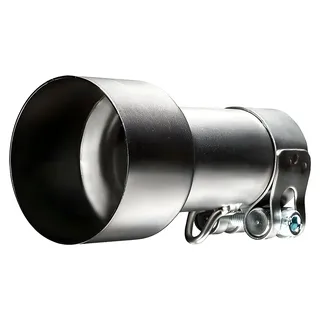 Einlass-Adapter LeoVince matt silber Ø 54 / 34,925 mm für LV-10, GP CORSA EVO