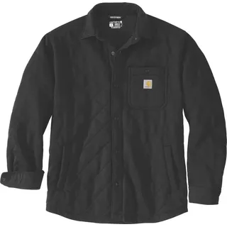 CARHARTT Quilted Snap Front Langarmhemd schwarz M
