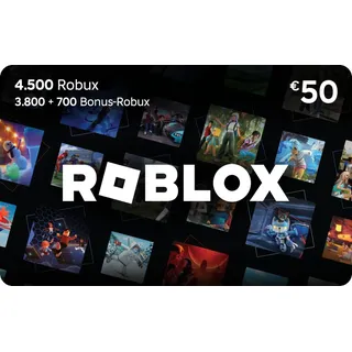 Digitale Roblox-Geschenkkarte – 4.500 Robux [enthält exklusiven virtuellen Artikel] [Online-Spielcode]