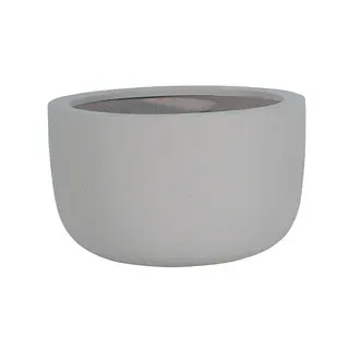 Blumentopf Stonefiber Pot „Die Schale“ yoooi grau, 27 cm