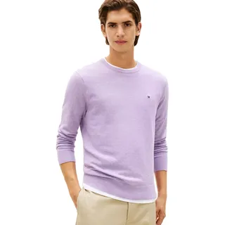 Tommy Hilfiger Herren Essential Ssnl Cotton Crew Neck MW0MW39999 Pullover Sweater, Purple, M