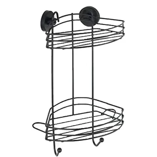 Wenko Eckregal 2 Etagen schwarz