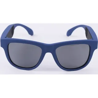 G1 Knochenproduktion Music Playing Headset polarisierte Gläser Sonnenbrille Blauer Rahmen schwarz Linsen