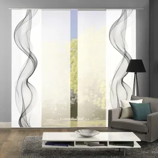 HOME WOHNIDEEN »ALBERTA« Klettband 4 Stk. tlg. HxB: 245x60, Blickdicht, inkl. Befestigungszubehör,