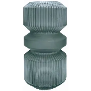 Ambia Home Vase , Grau , Glas , rund , 25 cm , zum Stellen, auch für frische Blumen geeignet , Dekoration, Vasen, Glasvasen