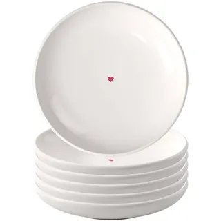 Villeroy & Boch Brotteller With Love 16 cm weiß 6er Set