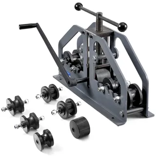 Vevor Rohrbiegemaschine, max. 1-1/2 Zoll, manueller Rohrbieger mit 6 Matrizen, 360° Kupfer-Aluminium-Rohrbiegewerkzeug für Vierkant-, Rundrohre &