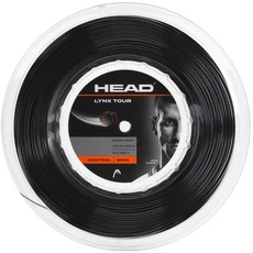 HEAD Unisex-Adult Lynx Tour Rolle Tennis-Saite, Schwarz, 1.30 mm / 16 g