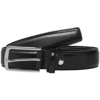 JACK & JONES Herrengürtel Leder schwarz 105 cm
