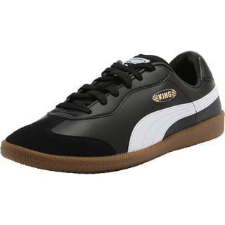 Puma King 21 It Soccer Shoe, Black White Gum, 43